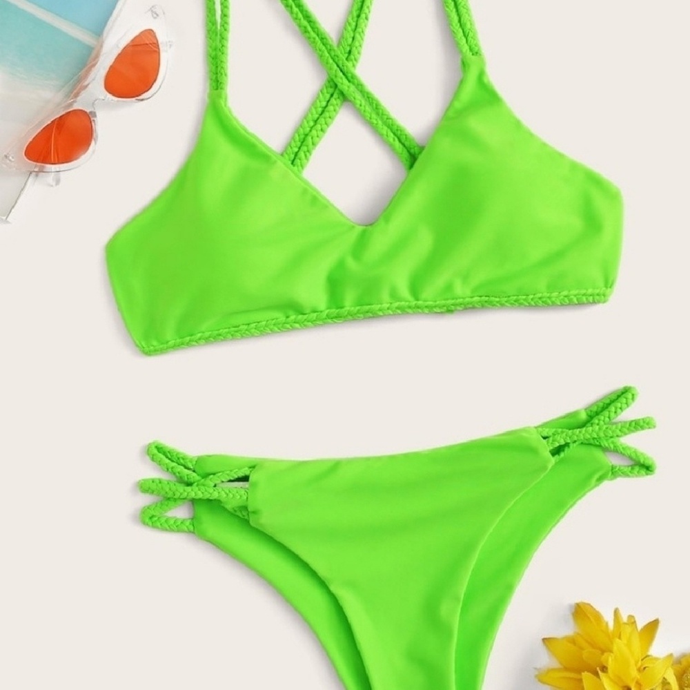 🌴 Neon Braided Cheeky Bikini 🌴